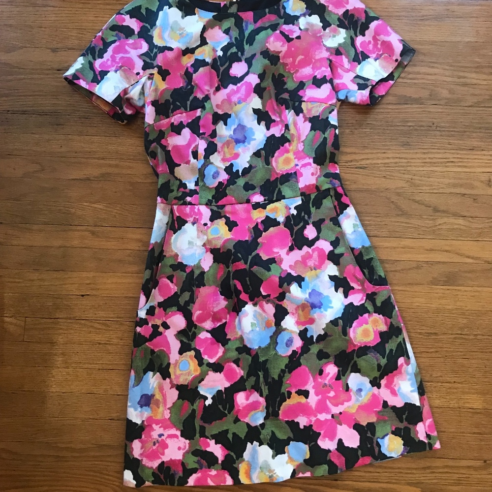 French Connection Floral Stretch Shift Dress